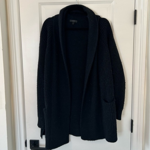 J Crew Cozy Black Sweater (L) - Picture 1 of 4
